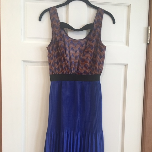 Blue & Orange Striped Dress - Picture 2 of 5